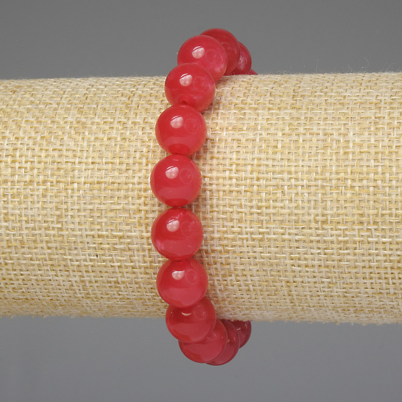 Tourmaline Bracelet Smooth Bead 10mm+-, Length 18cm+- Stretch