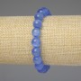 Blue Cat's Eye Bracelet, smooth bead 10mm+-, length 18cm+- stretch
