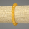 Yellow Cat's Eye Bracelet, smooth beads 8mm+/-, length 18cm+/- stretch