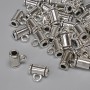 Bail Finding Silver Metal Colour, diameter 8x4mm+- hole diameter 2mm+-, packaging 20g (~40pcs)