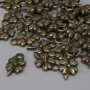 Clover Pendant Charm Bronze Metal Colour, diameter 13x8mm+- loop hole 2.2mm+-, pack of 30pcs+