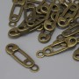 Hairpin Pendant Charm Bronze Metal Colour, diameter 23x7mm+- loop hole 2.2mm+-, pack of 22pcs+
