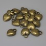 Heart Pendant Charm, bronze metal colour, diameter 12x9mm+/- bail hole 2.4mm+/- pack of 16pcs+