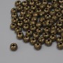 Findings Spacer Bead Bronze-Tone Metal, diameter 3.5x4mm+-, hole diameter 1.4mm+-, pack of 73pcs+