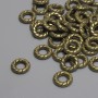 Bead Spacer Finding, Bronze Metal Colour, Diameter 7.5x2mm+/-, Hole 3.7mm+/-, Pack of 44pcs+