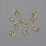 Head Pin with Cap Finding, d mm, length 4x7.5mm+/- gold metal, 1pc