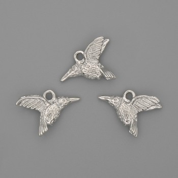 Kolibri Pendant 19x15mm+- Silver Metal
