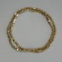 Hematite Beads Gold-Coloured Faceted Triangular Rondelle 3x2mm ± on a Thread, length 40cm+