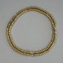 Hematite Beads Gold Colour Square Rondelle 3x2mm+- on Thread, length 40cm+
