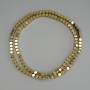Hematite Beads Gold Colour 4x4mm Faceted on Thread 40cm+
