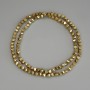Hematite beads gold colour diamond shape 4x4mm± on a thread, length 40cm+