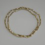 Hematite Beads Gold Colour Polygon Cut, Diameter 2x2mm+/- on Fishing Line, Length 40cm+