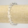 Rock Crystal Bracelet Smooth Round Beads, diameter 8mm+-, length 18cm+- stretch