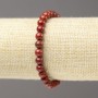 Red Jasper Bracelet, diameter 6mm, length 18cm+- stretch