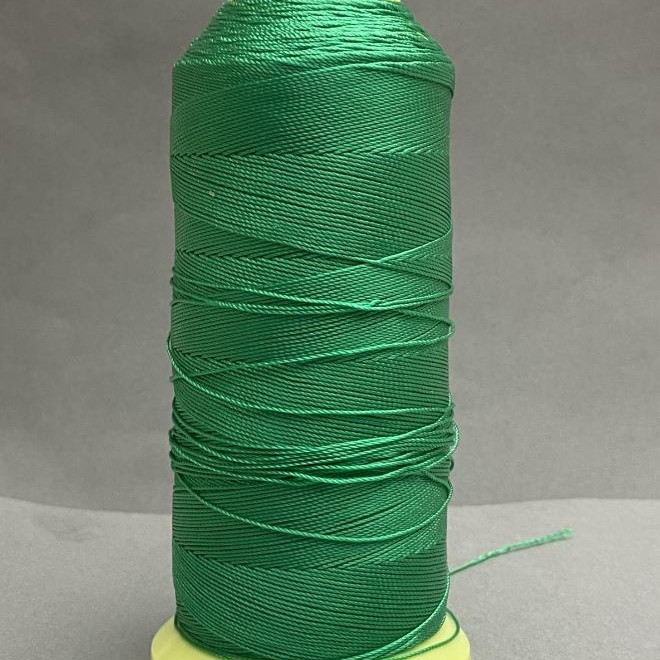 Thread Bobbin, Colour Green, Diameter 0.6mm, Nylon, for Crafts, 300m