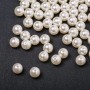 Beads "Pearl-like" (acrylic) white, diameter 12mm, 0.5kg ± 1000 pcs