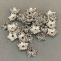 Findings: bead caps, metal color silver, diameter 10mm±, hole diameter 1.7mm±, packaging 40 pcs