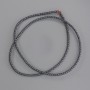 Hematite Round Beads 2mm+/-, on fishing line, length 40cm+