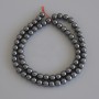 Hematite Round Beads 6mm+/-, on fishing line, length 40cm+