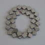 Hematite Clover Beads 12x12mm+/-, on strand, length 40cm+