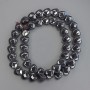 Hematite Heart-Shaped Faceted Beads, 10x10x5mm±, on Thread, 41cm+