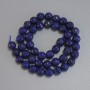 Lapis lazuli faceted round beads 8mm dia., 36cm length on a thread