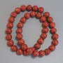 Sponge Coral Beads Round, Diameter 10mm+-, Length 40cm+- on Nylon Thread