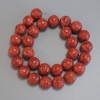 Sponge Coral Beads Round, Diameter 14mm+-, Length 40cm+- on Nylon Thread