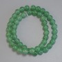 Jade Beads Smooth Round, Diameter 8mm+/-, Length 39cm+/- on Fishing Line