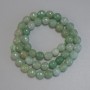 Nephrite Beads faceted ball 8mm diameter, 39cm long on thread