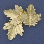 Leaf Brooch 48x44mm+- Gold-tone Metal