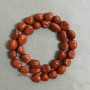 Red Jasper faceted beads, 11-15×11mm, 40cm long on thread