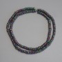 Hematite Beads Rainbow Colour Faceted Rondelle 4×2mm± on thread, length 38cm+