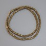 Hematite Beads Gold Coloured Faceted Rondelle 4x2mm+- on Thread, Length 38cm+
