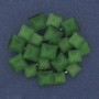 Brooch Pendant Accent Green Cat's Eye Silver Metal 46x50mm+