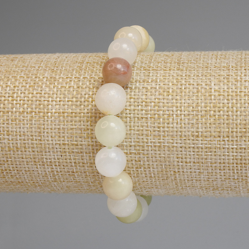 Onyx Bracelet, smooth beads 10mm+-, length 18cm+- stretch