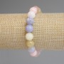 Morganite Bracelet, smooth beads 10mm+-, length 18cm+- stretch