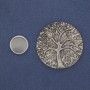 Magnetic Brooch Accent Tree 40mm+- Silver-Tone Metal