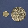 Magnetic Brooch Accent Tree 40mm+/- Gold-Tone Metal