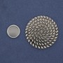 Magnetic Brooch Accent 40mm+/- Silver Metal