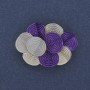 Brooch Pendant Accent 36x26mm+/- Coloured Enamel Gold-Tone Metal