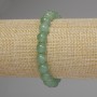 Jade Bracelet Smooth Bead, 8.5mm diameter, 18cm length stretch