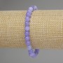 Bracelet Aquamarine smooth beads, diameter 6mm,+-, length 18cm stretch
