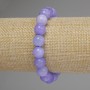Aquamarine Bead Bracelet, smooth ball, 10mm diameter, stretch length 18cm
