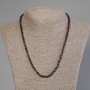 Garnet Bead Necklace faceted cube, 4×4 mm diameter, about 50 cm length with clasp