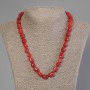 Rosary Coral Cut, diameter 8-10×8-10mm+-, length 50cm +- with clasp