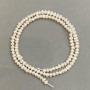 Freshwater pearls beads 3×4mm on a thread, length 35cm