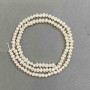 Freshwater pearl beads 3×4 mm, on a thread, 35 cm approximate