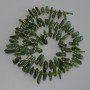 Diopside Beads chip, diameter 11-15×1-2, 5mm± glass beads 3mm±, length 39m± on thread
