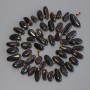 Garnet Chip Butterfly Beads, diameter 12-16x6-8mm+-, seed beads 3mm+-, length 39cm+- on a thread